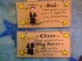 3d Personalised  Pageboy Ringbearer  Bestman Dad Thank you Unique Keepsake Wedding Gift Plaque Handmade Any Phrasing